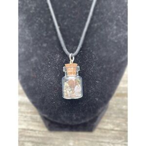 Allspice Herbal Spell Bottle Necklace Hand Crafted